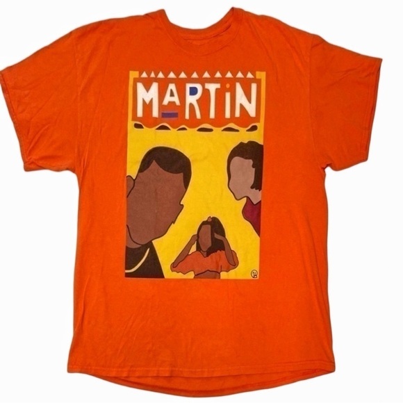 Imaginary Brand Vintage T-Shirt Martin Lawrence Comedy TV Sitcom Size Orange 2X - Picture 1 of 4